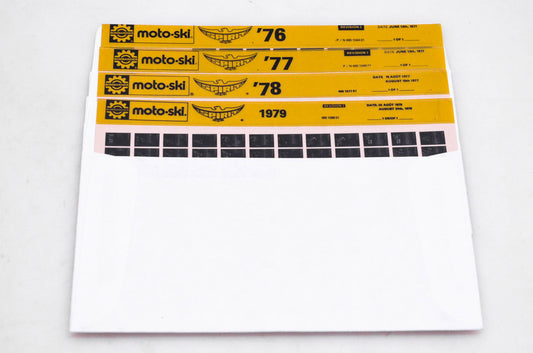 SkiDoo 480109801, 480107701, 480104401 Lot of 4 Microfiches Spirit 1976-1979