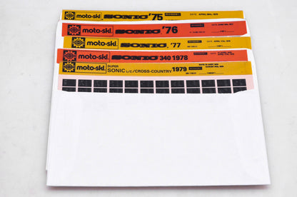 SkiDoo 480102801, 480104101 Microfiches 1975-77 Sonic 340 1978 Super L/C Cross Country 1979