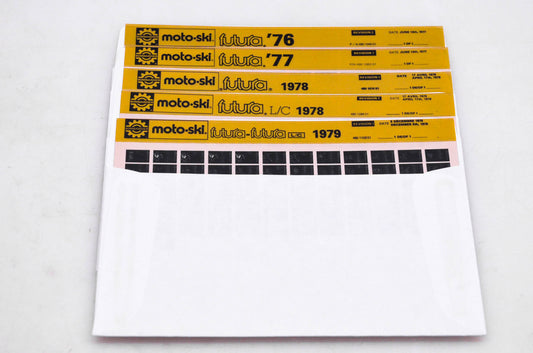SkiDoo 480104001, 480106201, 480110301 Lot of 5 Microfiches Futura 1976-1979 L/C 1978-1979