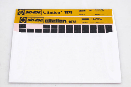 SkiDoo 480110601, 480109001 Lot of 2 Microfices Citation 1978-1979