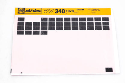 Aftermarket 480108701 Microfiche RV 340 1978 NOS