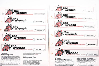 OEM Honda The Wrench Service Technician 1996 Issues