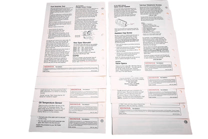 OEM Honda The Wrench Service Technician 1996 Issues