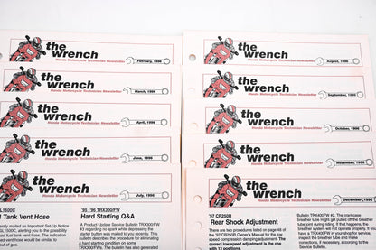 OEM Honda The Wrench Service Technician 1996 Issues