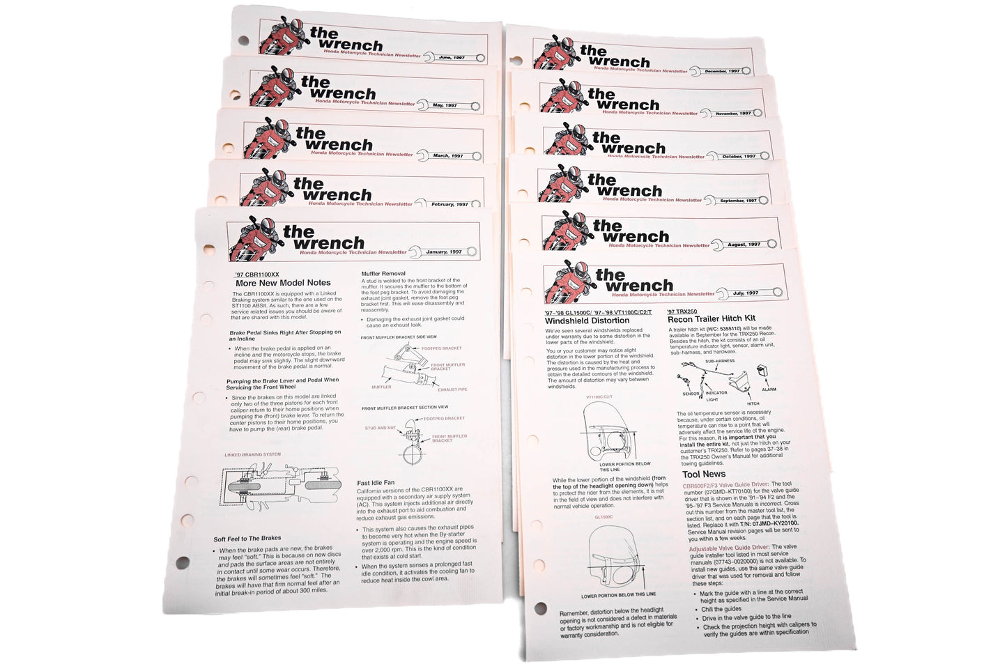 OEM Honda The Wrench Service Technician 1997 Issues