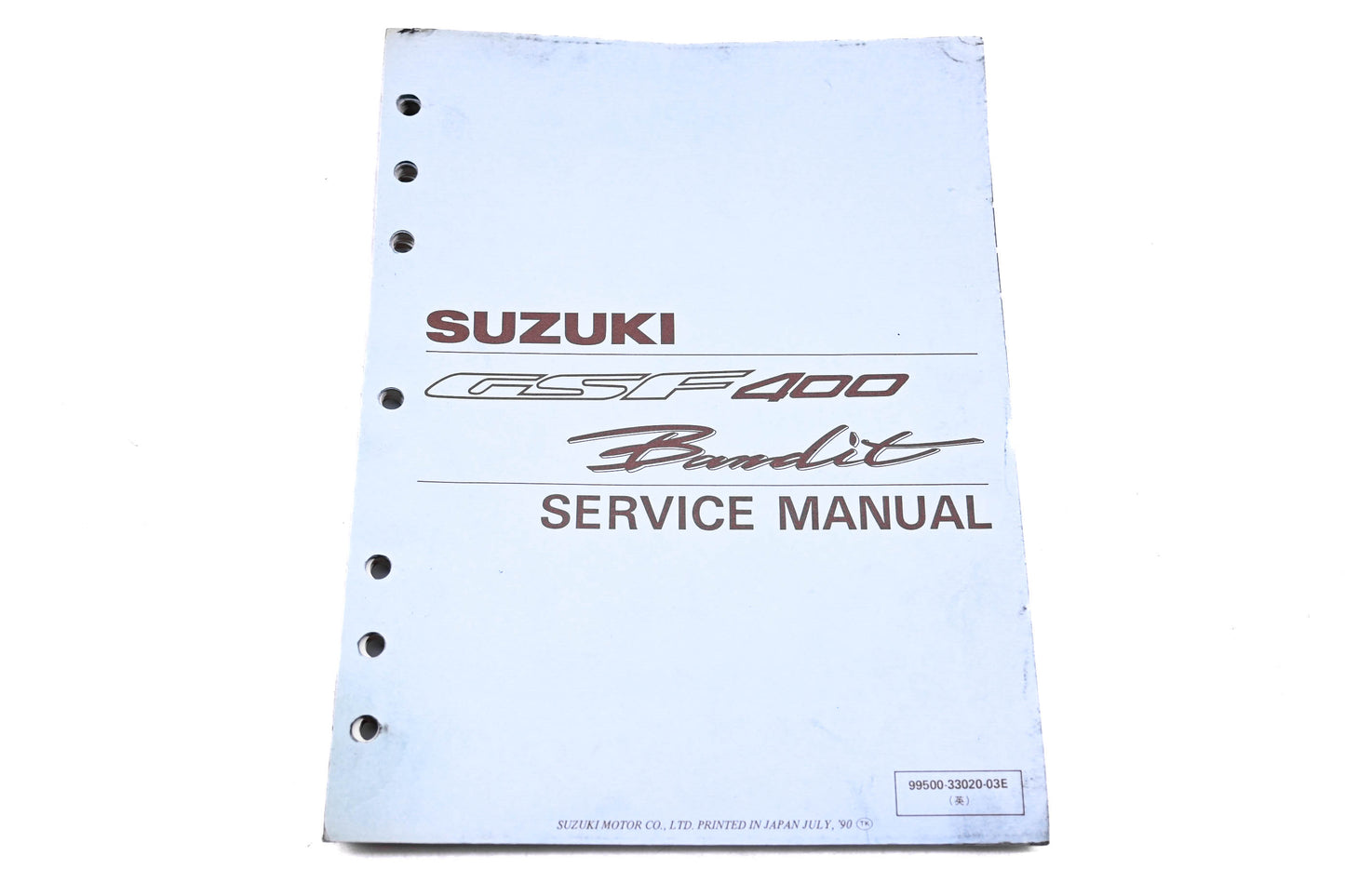 OEM Suzuki 99500-33020-03E GSF400 Bandit 1990 Service Manual