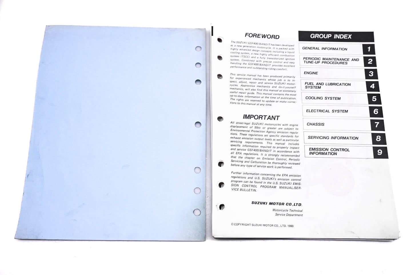 OEM Suzuki 99500-33020-03E GSF400 Bandit 1990 Service Manual