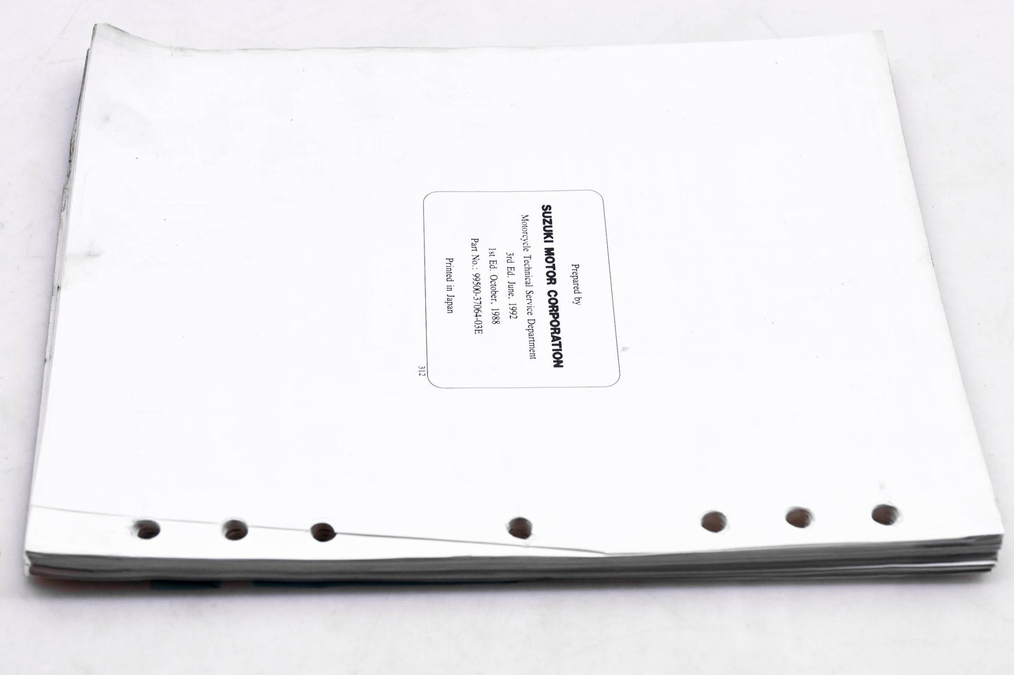 OEM Suzuki 99500-37064-03E GSX750F 1990 Service Manual