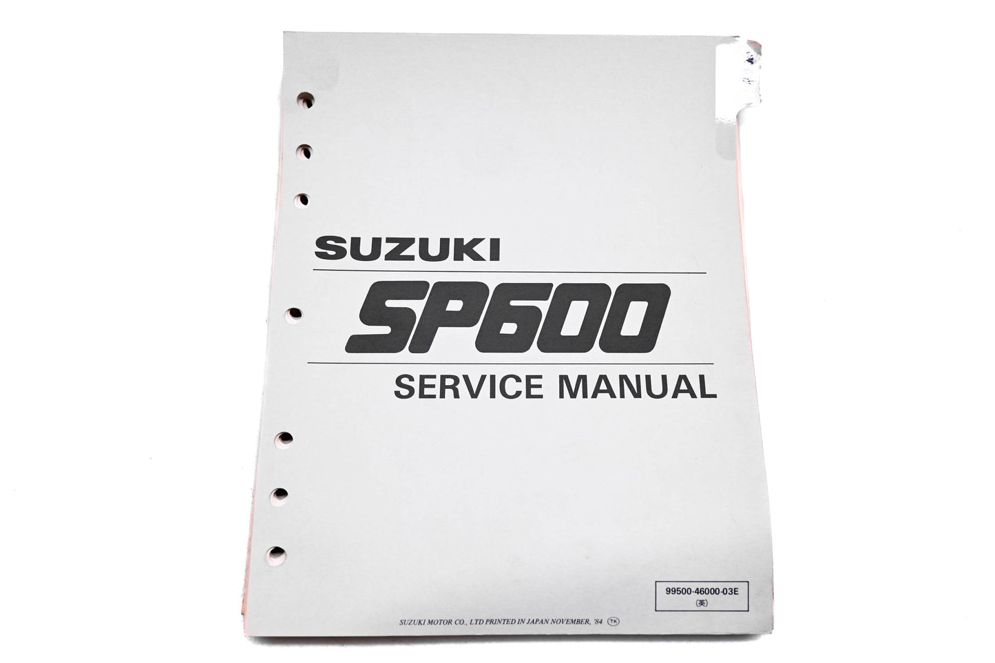OEM Suzuki 99500-46000-03E SP600 1984 Service Manual