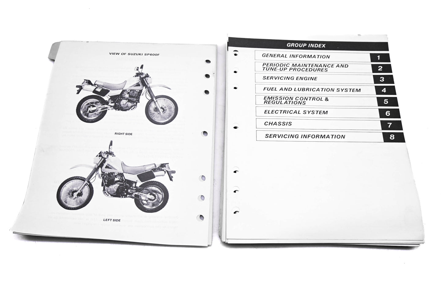 OEM Suzuki 99500-46000-03E SP600 1984 Service Manual