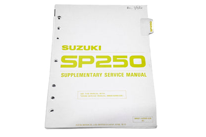 OEM Suzuki 99501-42000-03E SP250 1982 Supplementary Service Manual