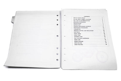 OEM Suzuki 99501-42000-03E SP250 1982 Supplementary Service Manual
