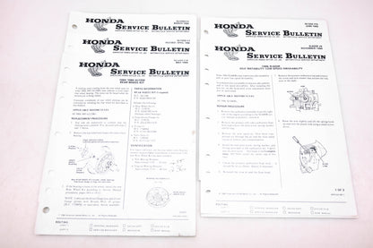 OEM Honda Lot of 5 Service Bulletins 1986