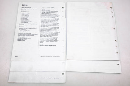 OEM Honda Lot of 5 Service Bulletins 1986