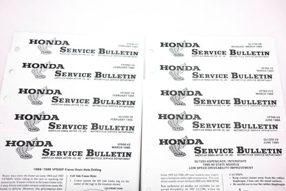 OEM Honda Lot of 22 Service Bulletins 1985