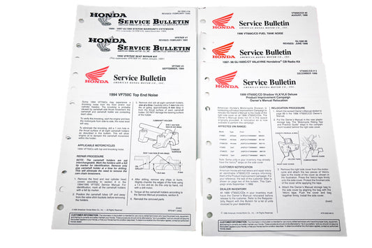 OEM Honda Lot of 6 Service Bulletins 1990, 91, 94, 96, 98