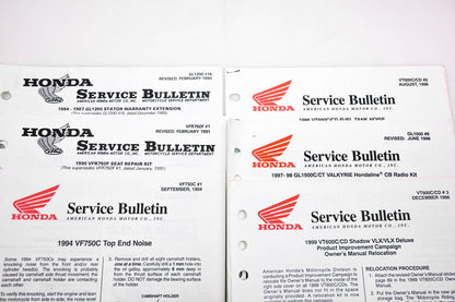 OEM Honda Lot of 6 Service Bulletins 1990, 91, 94, 96, 98