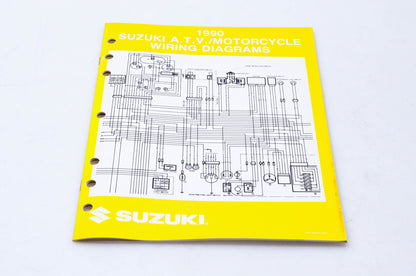 OEM Suzuki 99923-13901 1990 ATV Motorcycle Wiring Diagrams