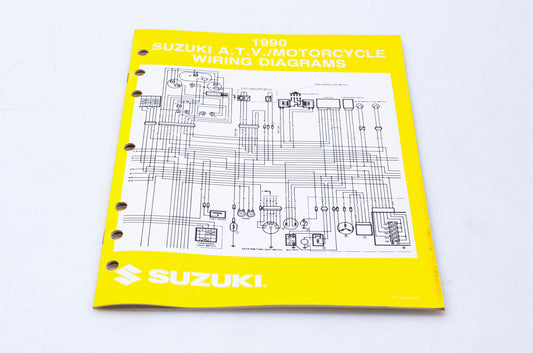 OEM Suzuki 99923-13901 1990 ATV Motorcycle Wiring Diagrams