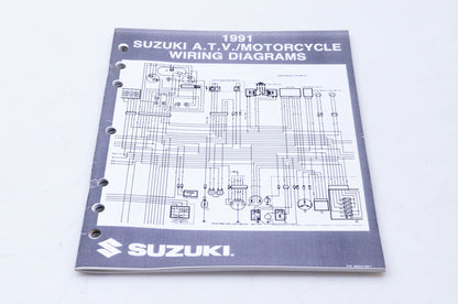 OEM Suzuki 99923-13911 1991 ATV Motorcycle Wiring Diagrams