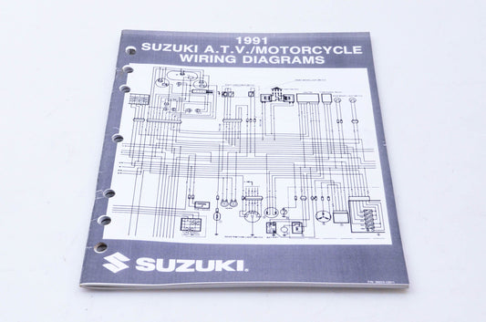 OEM Suzuki 99923-13911 1991 ATV Motorcycle Wiring Diagrams