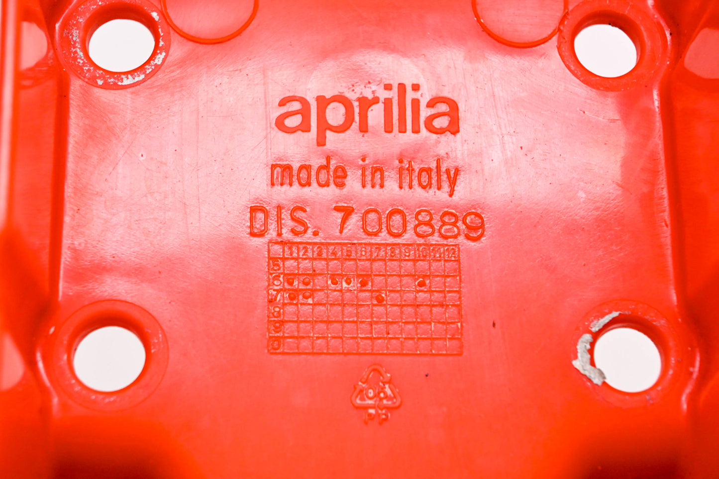 Aprilia 700889 Red Front Fender NOS