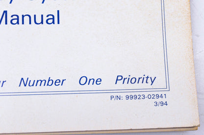 OEM Suzuki 99923-02941 Suzuki Delivery System Training Manual