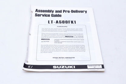 OEM Suzuki 99505-01041-03E LT-A500FK1 Assembly & Pre-Delivery Service Guide