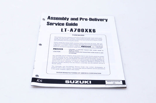 OEM Suzuki 99505-01016-03E LT-A700XK6 Assembly & Pre-Delivery Service Guide