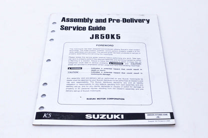 OEM Suzuki 99505-01085-03E JR50K5 Assembly & Pre-Delivery Service Guide