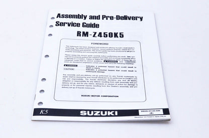 OEM Suzuki 99505-01135-03E RM-Z450K5 Assembly & Pre-Delivery Service Guide