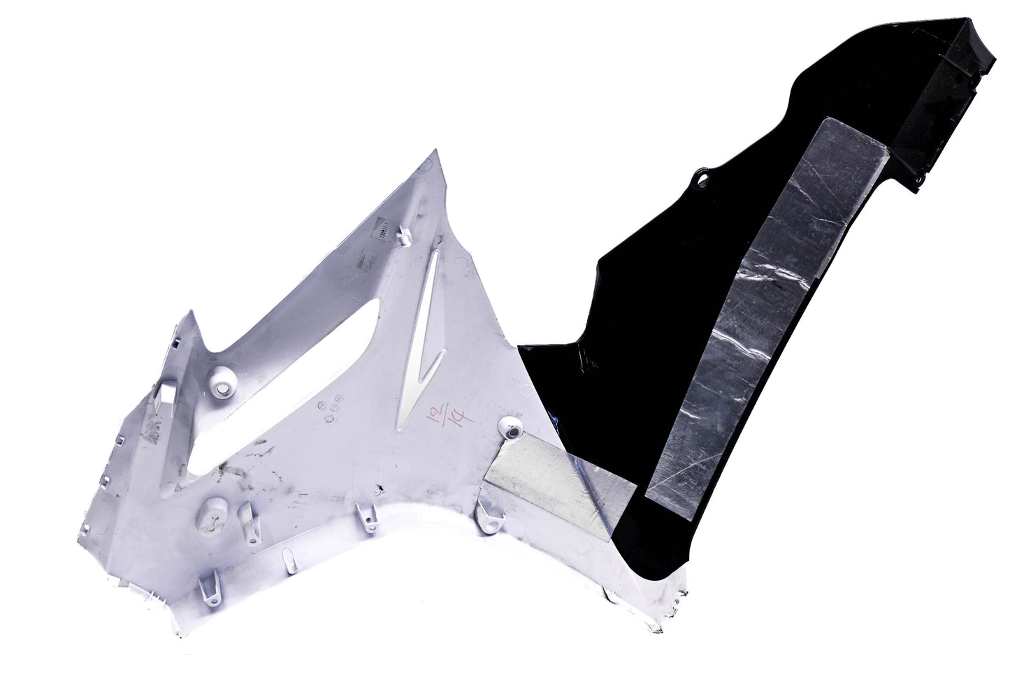 OEM Triumph T2307530 Daytona 675R White w/ Black Trim Right Fairing
