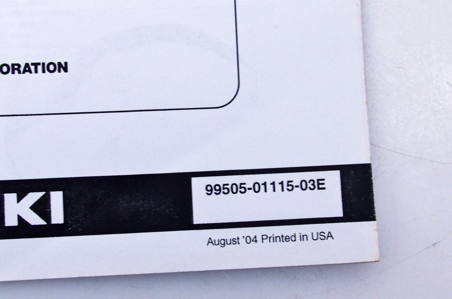 OEM Suzuki 99505-01115-03E DR200SEK5 Assembly & Pre-Delivery Service Guide