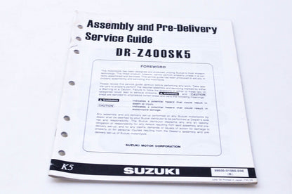 OEM Suzuki 99505-01055-03E DR-Z400SK5 Assembly & Pre-Delivery Service Guide