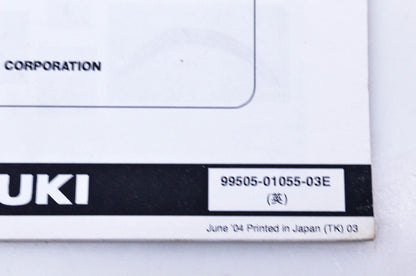 OEM Suzuki 99505-01055-03E DR-Z400SK5 Assembly & Pre-Delivery Service Guide