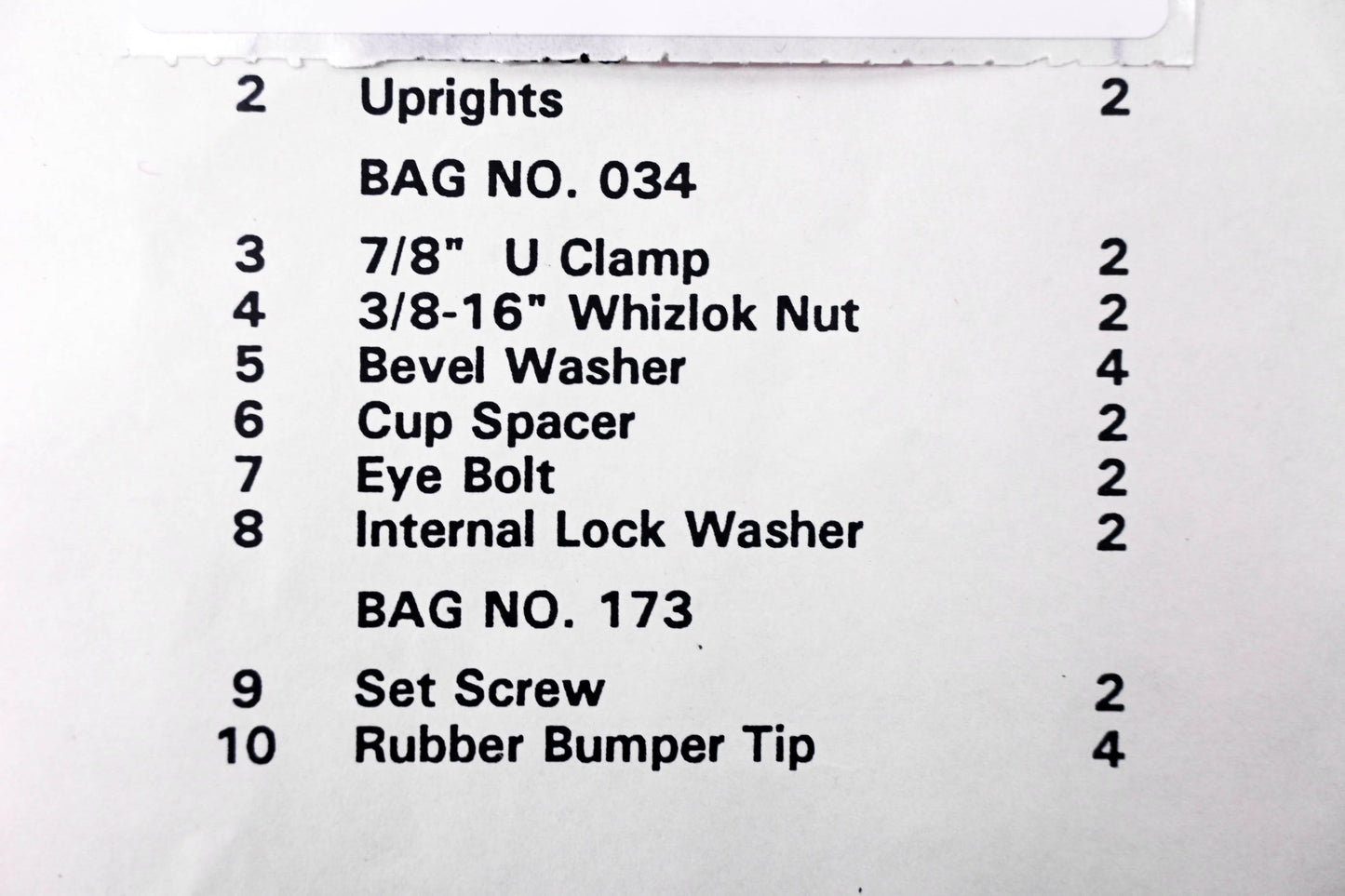 National Cycling 99950-72004 Windshield Hardware Mount Kit NOS