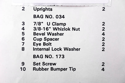 National Cycling 99950-72004 Windshield Hardware Mount Kit NOS