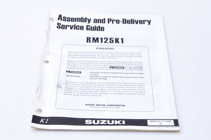 OEM Suzuki 99505-01111-03E RM125K1 Assembly & Pre-Delivery Service Guide