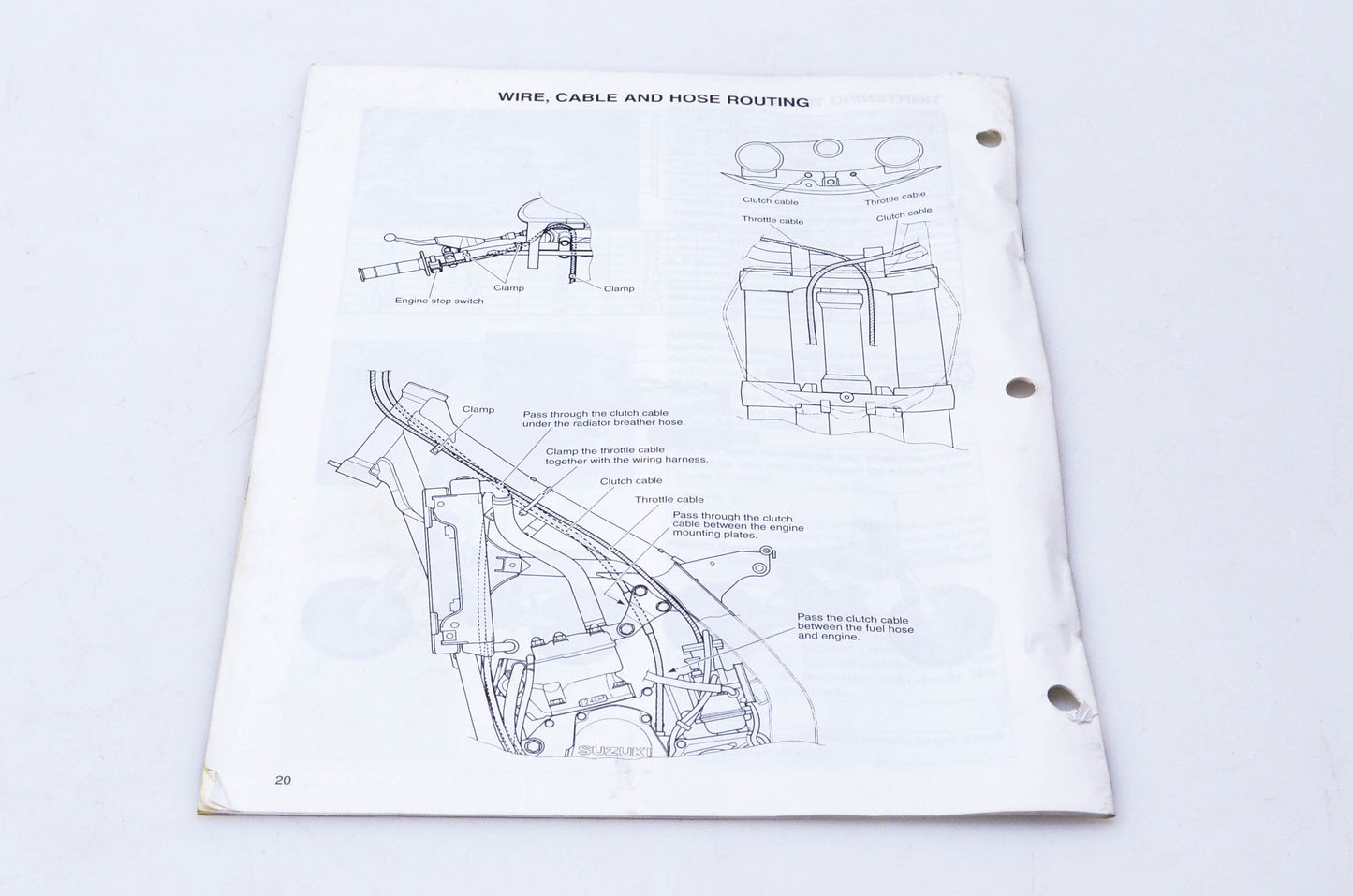 OEM Suzuki 99505-01111-03E RM125K1 Assembly & Pre-Delivery Service Guide