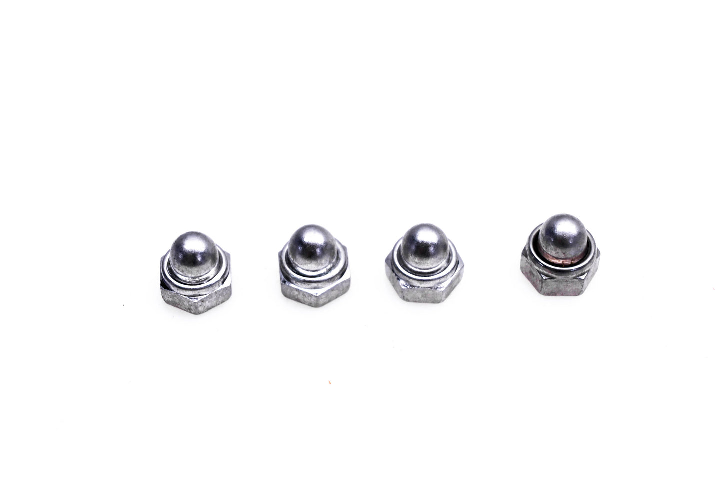 New OEM Triumph T3350088 M6 Locking Dome Nuts Qty 4 NOS