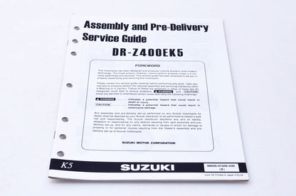 OEM Suzuki 99505-01045-03E DR-Z400EK5 Assembly & Pre-Delivery Service Guide