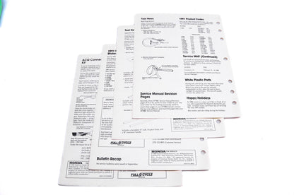 OEM Honda The Wrench Service Technician 1990 Issues