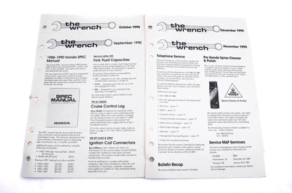 OEM Honda The Wrench Service Technician 1990 Issues