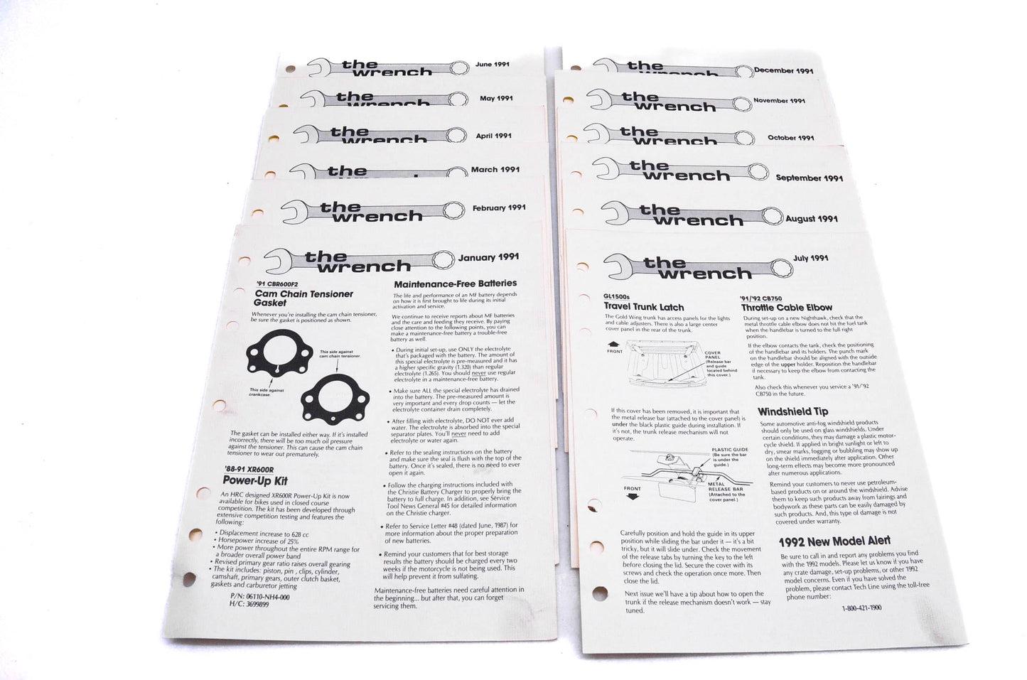 OEM Honda The Wrench Service Technician 1991 Issues