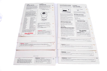 OEM Honda The Wrench Service Technician 1992 issues