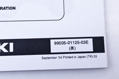 OEM Suzuki 99505-01125-03E LT-A700XK5 Assembly & Pre-Delivery Service Guide