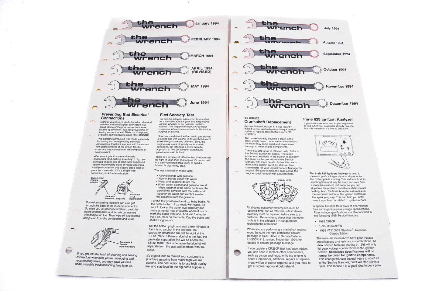 OEM Honda The Wrench Service Technician 1994 Issues