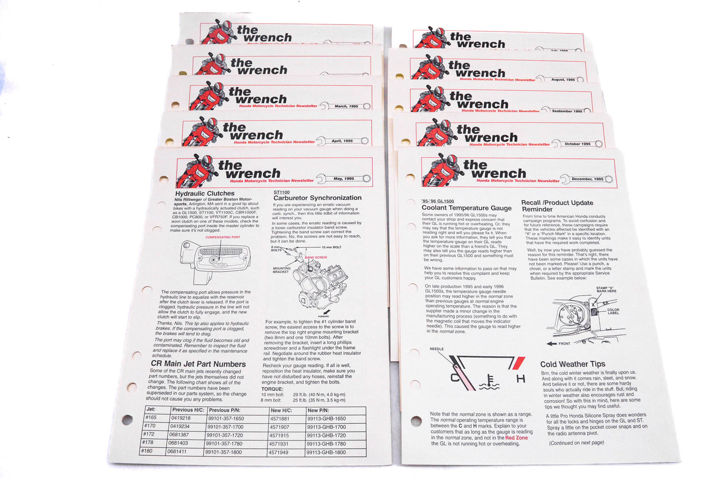 OEM Honda The Wrench Service Technician 1995 Issues
