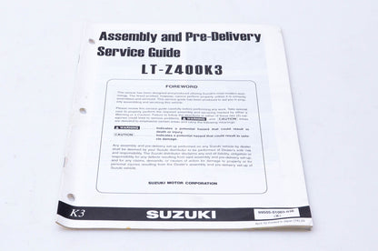 OEM Suzuki 99505-01003-03E LT-Z400K3 Assembly & Pre-Delivery Service Guide