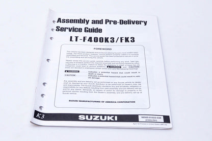 OEM Suzuki 99505-01023-03E LT-F400K3/FK3 Assembly & Pre-Delivery Service Guide
